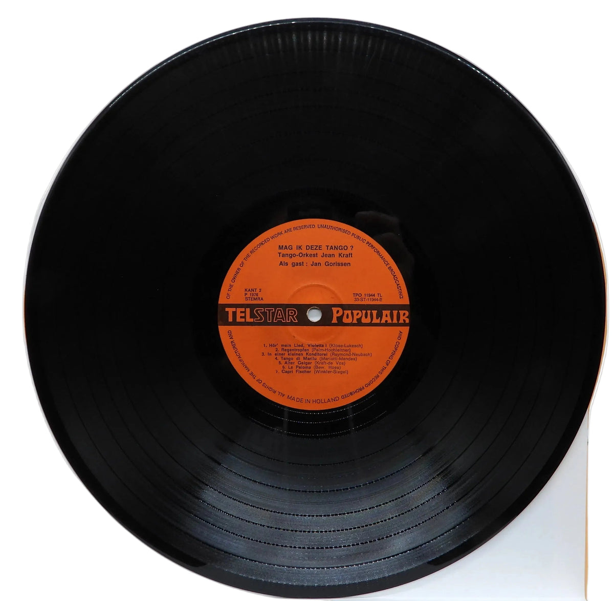 Mag Ik Deze Tango? Vinyl Record Telstar Populair