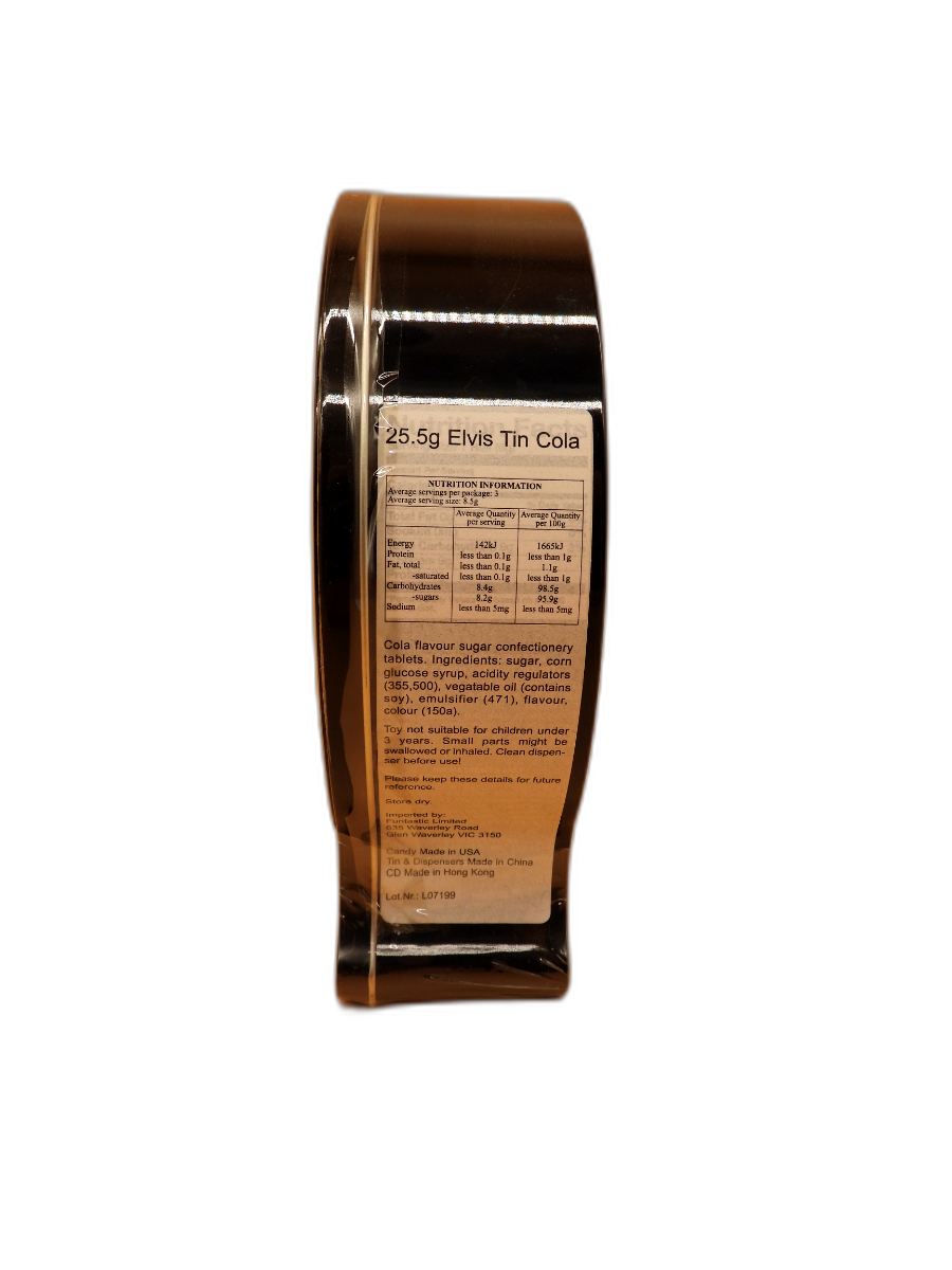 Elvis Presley Pez Collectible Tin With Cd