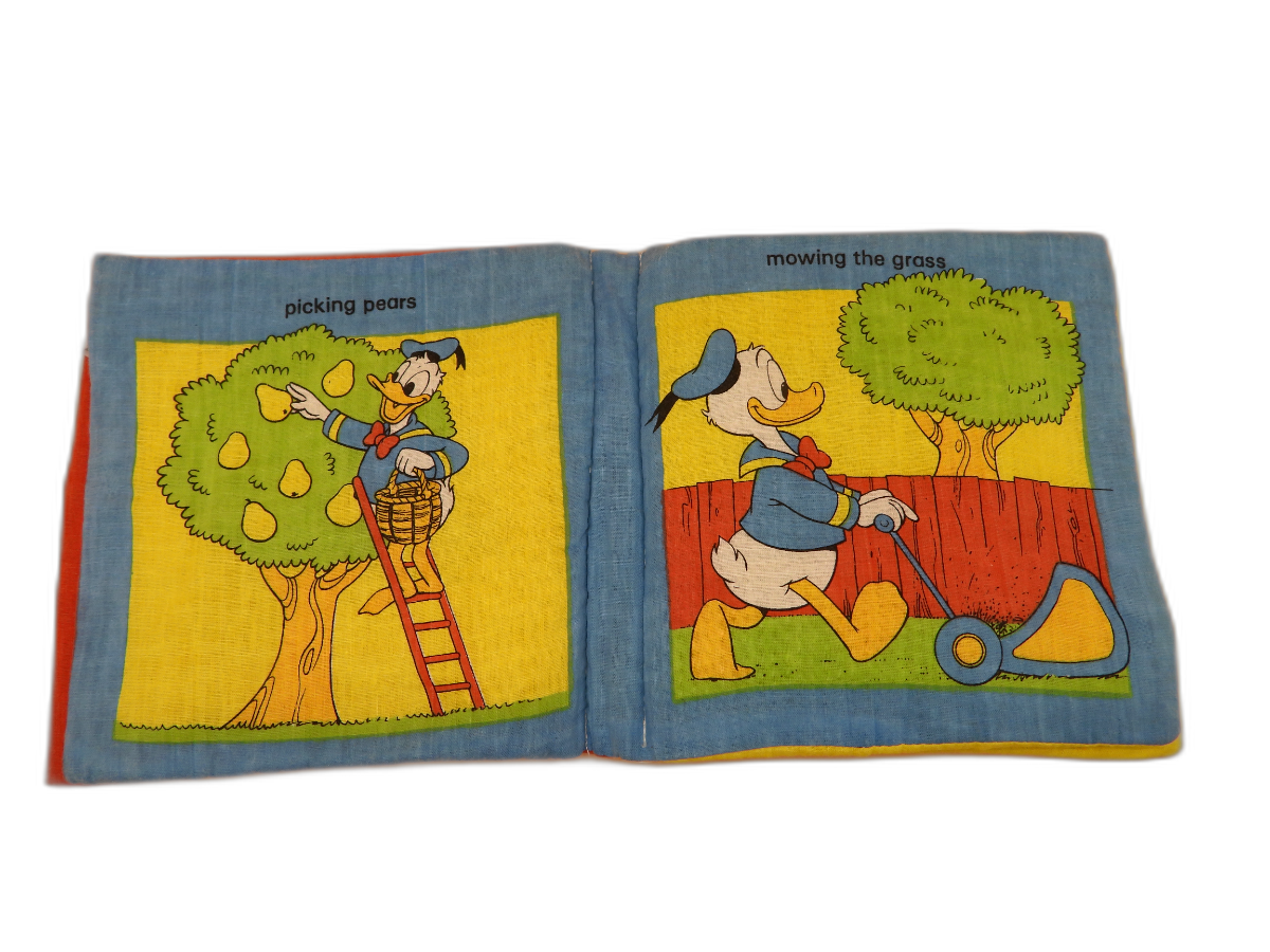 Donald Duck Soft Cloth Children's Book Garden Theme Budget Books Pty. Ltd.