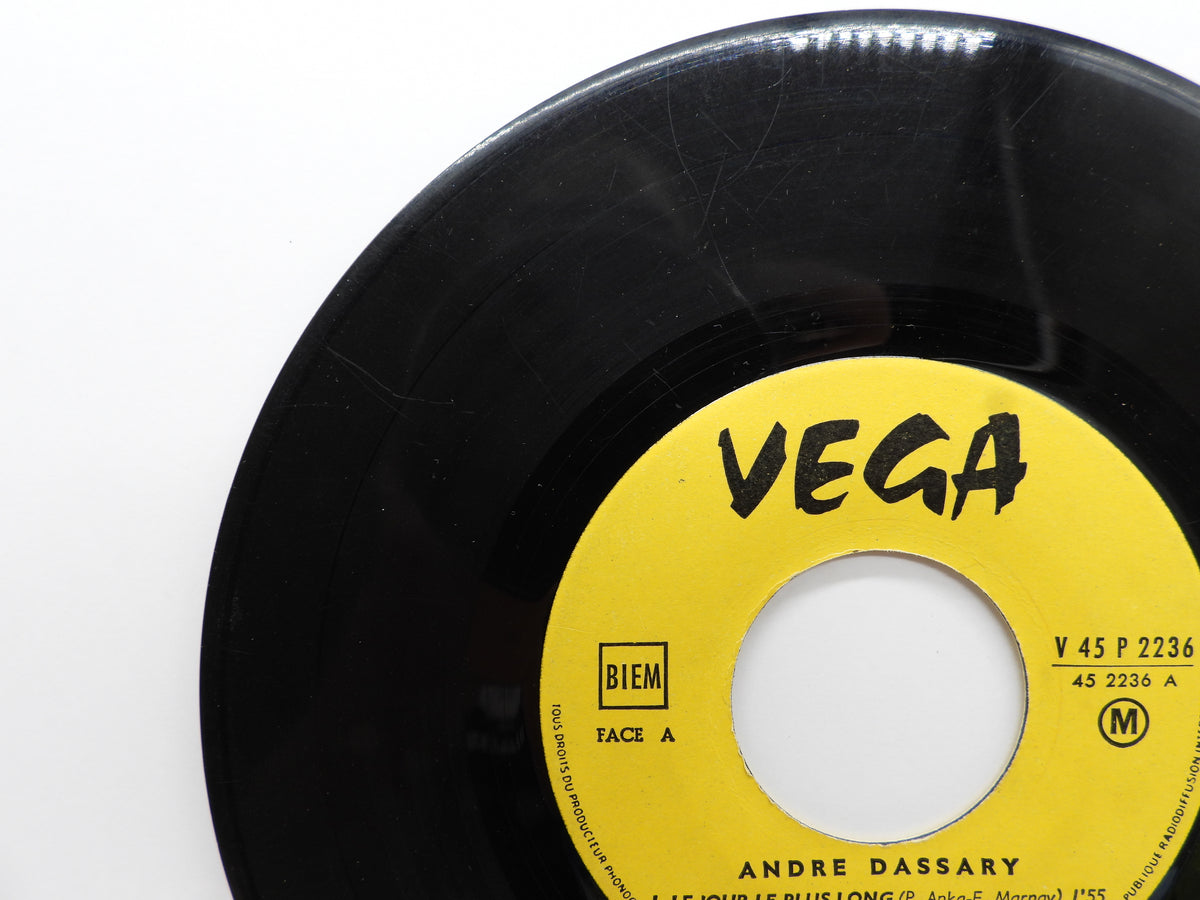 Andre Dassary Le Jour Le Plus Long 45 Rpm Vinyl Record Vega