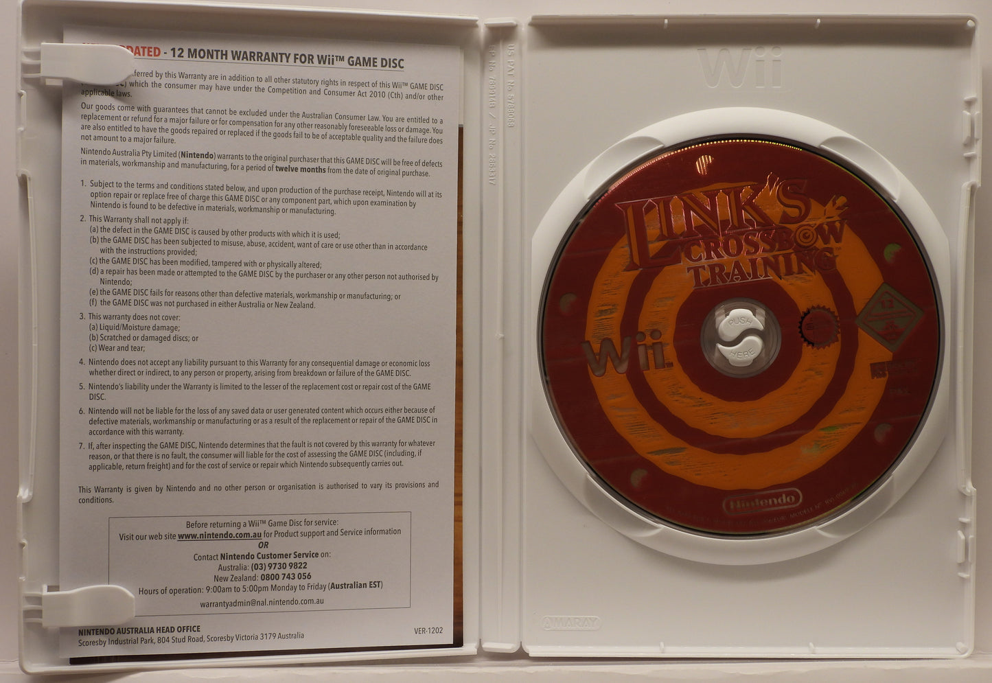 Nintendo Wii Zapper With Link's Crossbow Training Game