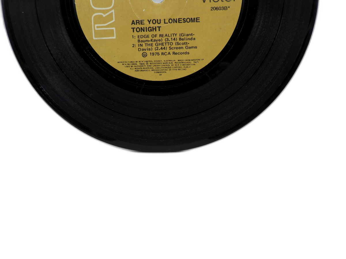 Elvis Presley Are You Lonesome Tonight 7" 45 Rpm Vinyl Single Rca Victor