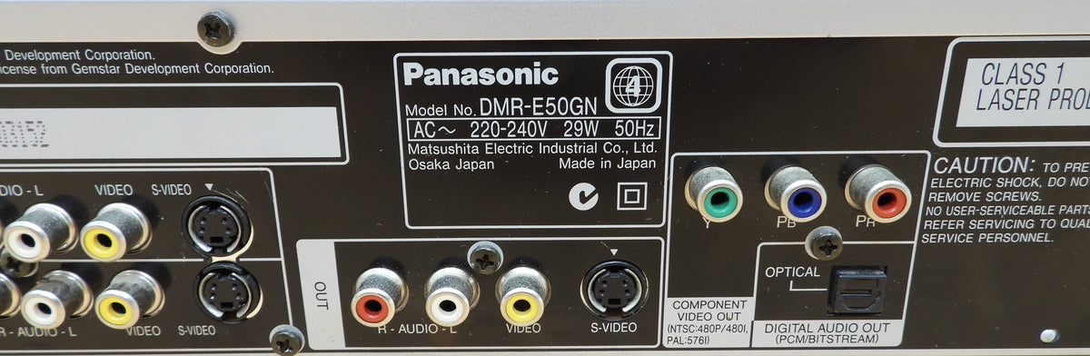 Panasonic Dmr E50 Dvd Video Recorder With Hdd