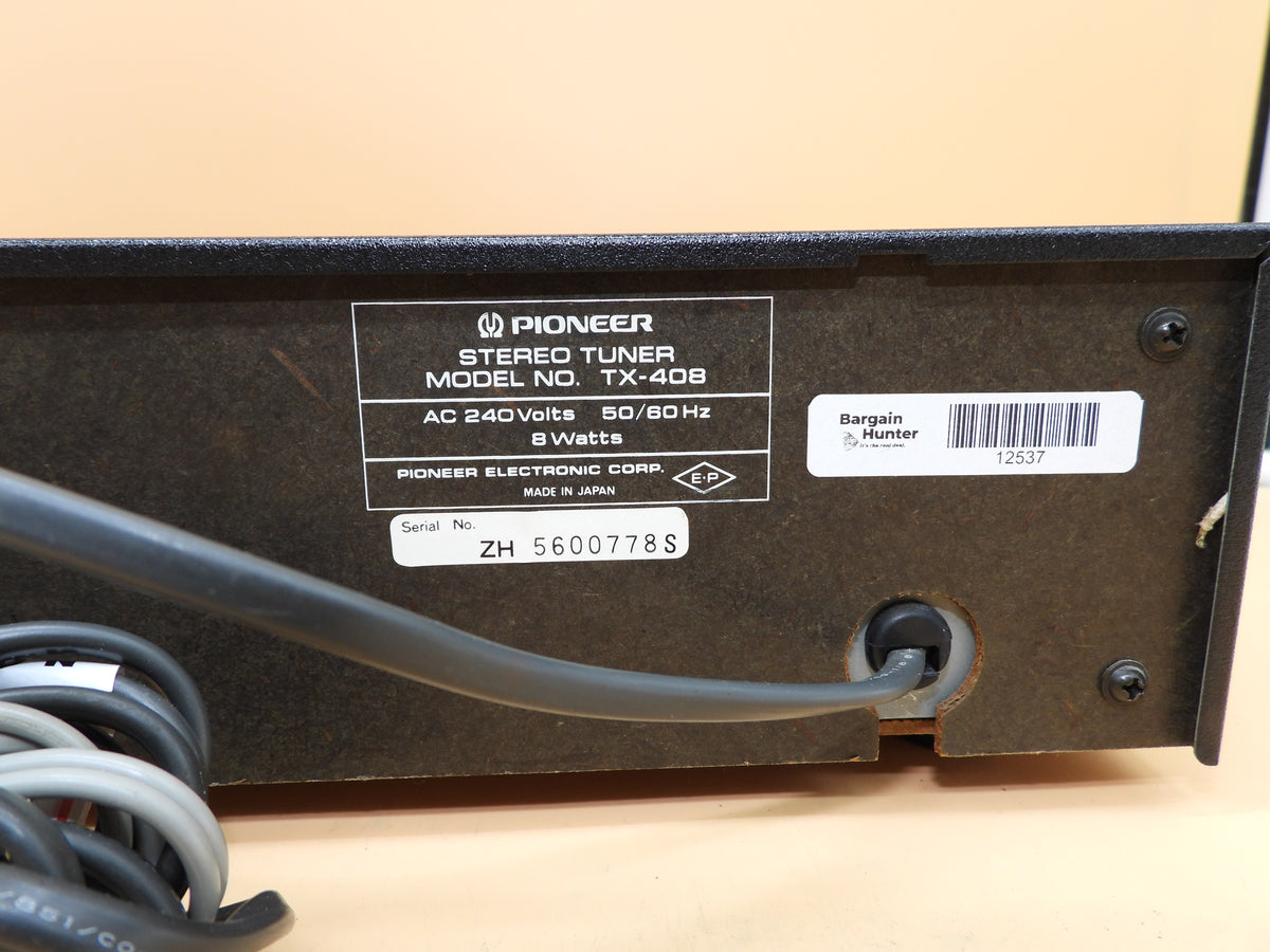 Pioneer Tx 408 Stereo Fm/am Tuner