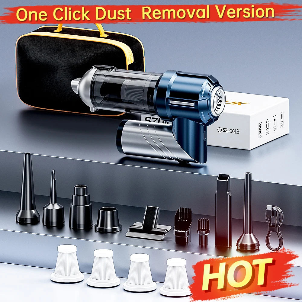 SZUK High Pressure Car Vacuum Cleaner Portable Handheld Mini Vacuum Cleaner Strong Suction Car Cleaner Powerful Air Blower