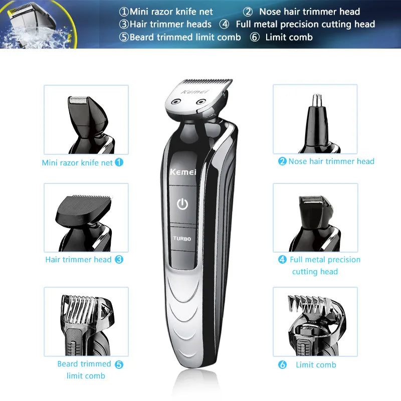 Salon Hair Clipper Barber Shop Professional Hair Trimmer Cutter Rechargeable Electric Beard Shaver Shaving Machine Razor