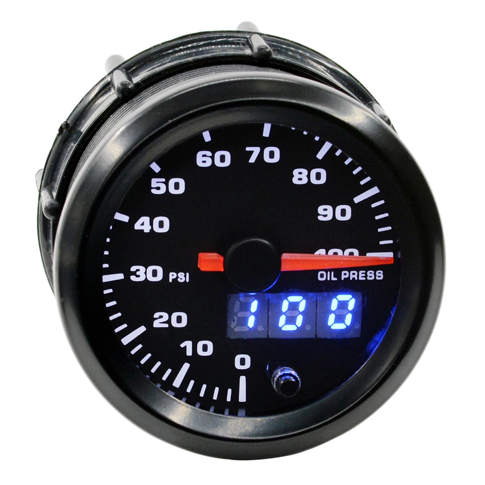 Dragon 52mm Car 7 Colors LED Dual Display Boost Water Oil Temp Pressure Meter Volt Air Fuel Ratio EGT Gas Tachometer RPM Gauge