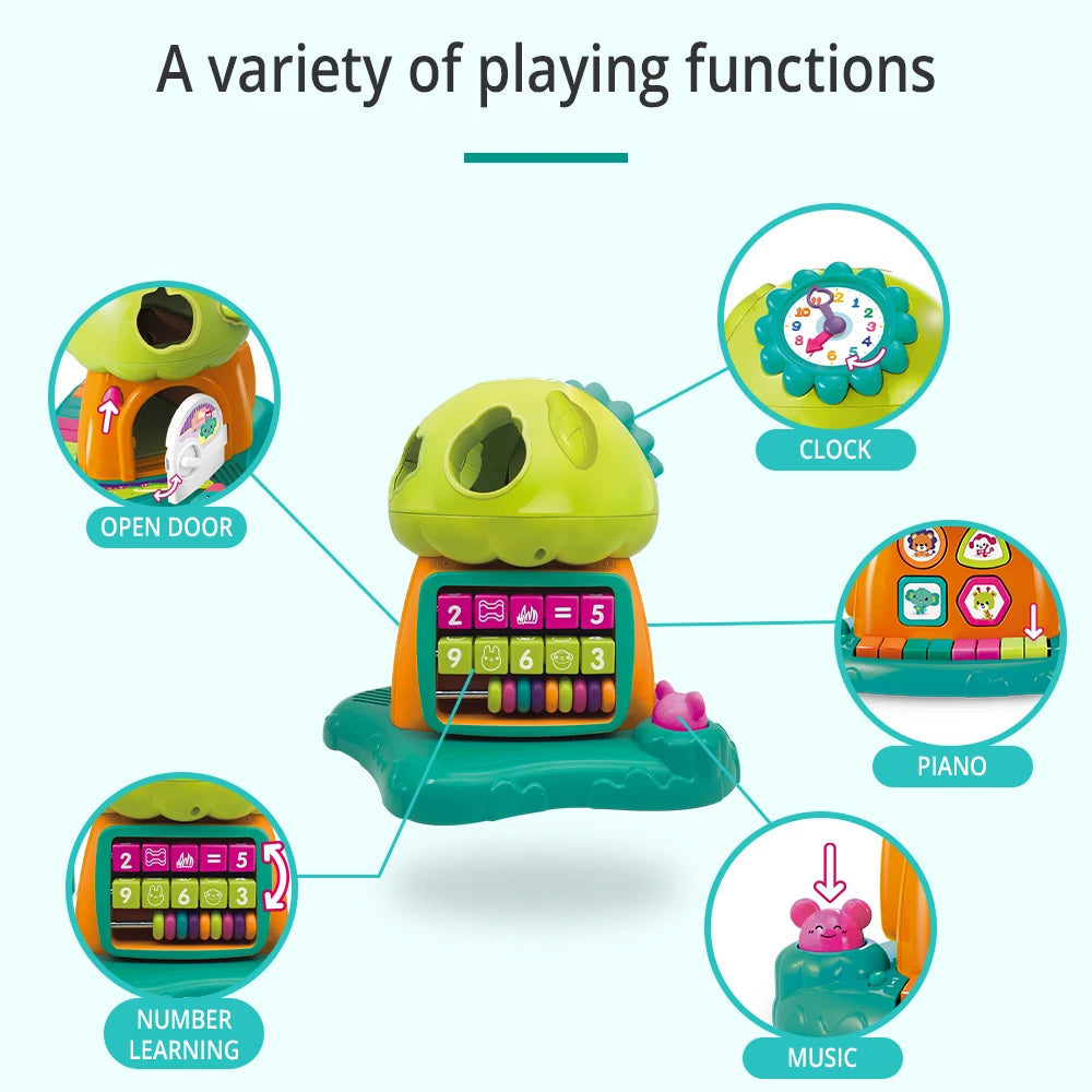 Auby Sort & Learn Treehouse with Music Light Intelligence Auditive Vision Mathematics Develop Educational Toy For Infant 9m+