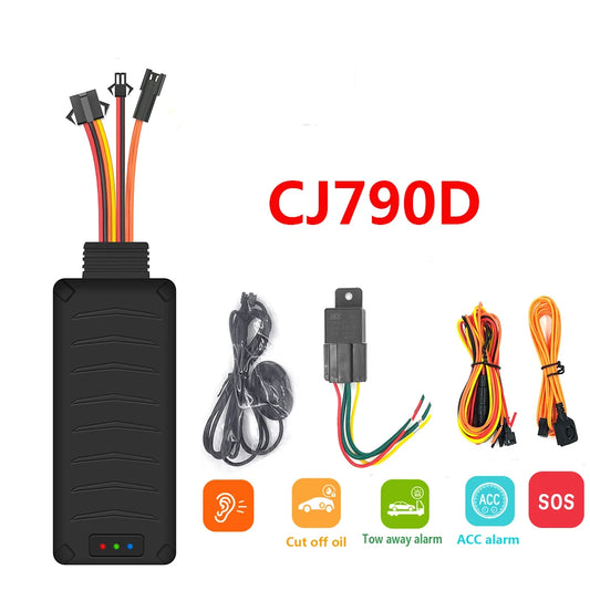 Global 2G 3G 4G Moto Car GPS Tracker SOS Voice Cut Off Oil Towed Away ACC status Alarm Super GSM GPS Antenna Tracking Locator