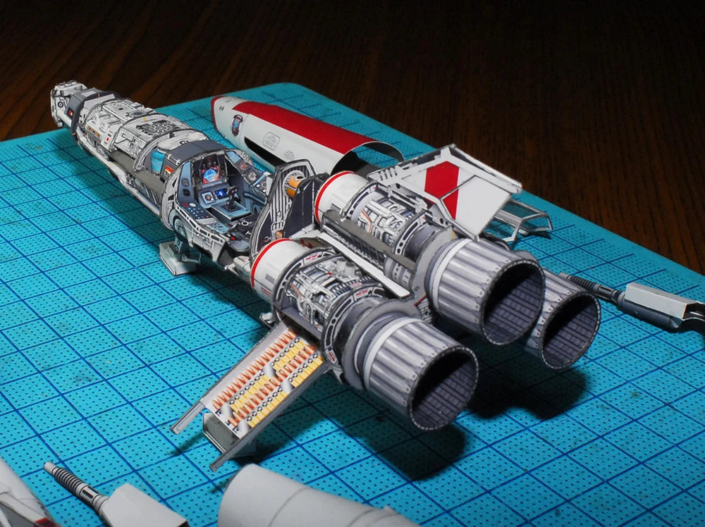 Battlestar Galactic Viper Mark 2 DIY Handcraft PAPER MODEL KIT Handmade Toy Puzzles