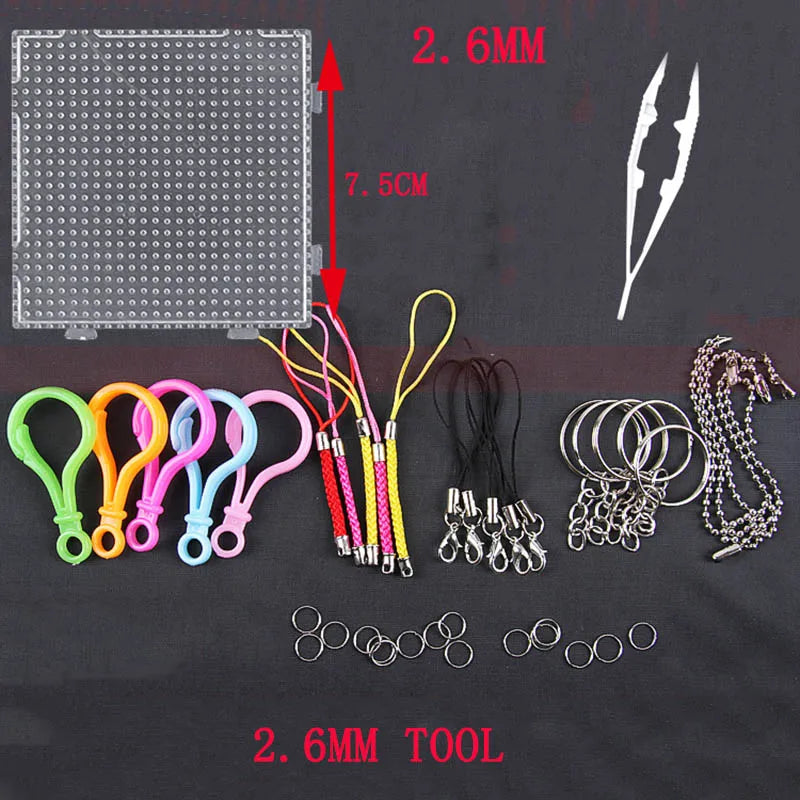 Perler Toy Kit 5mm/2.6mm Hama beads 3D Puzzle DIY Toy Kids Creative Handmade Craft Toy Gift 72 colors 39000pcs