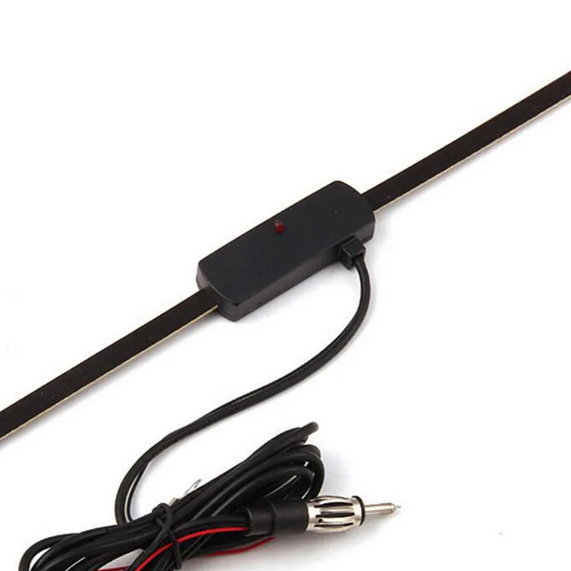 Car Electronic Radio Aerial Windshield AM FM Radio Antenna Signal Amplifier Booster 12V Universal Antena Booster 1pcs