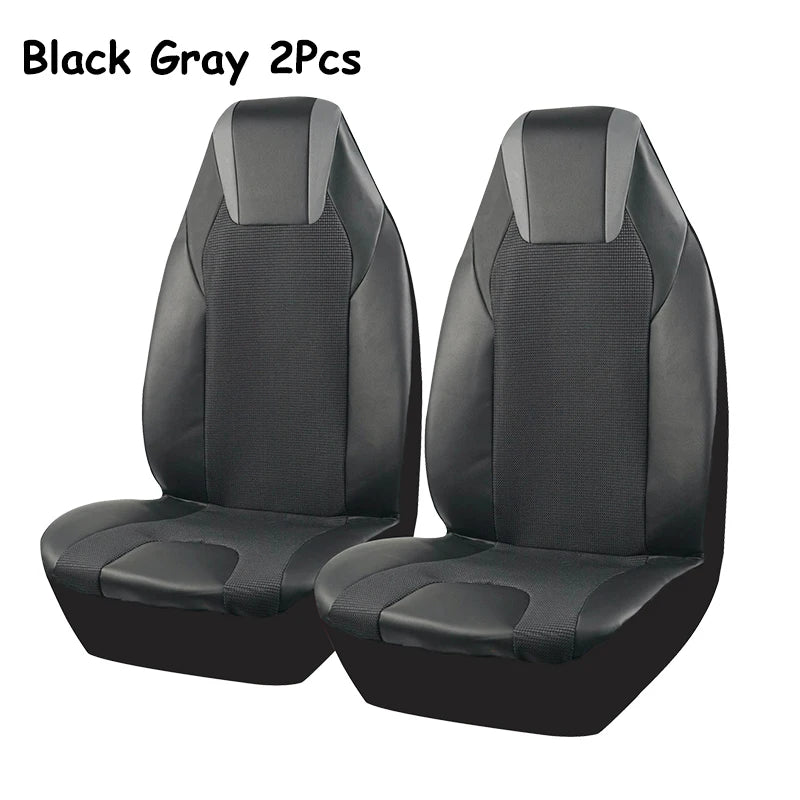 AUTOKING High Back Car Seat Covers Leather Seat Covers Universal Size Fit For Most Car SUV Truck Vans Accessories Interior
