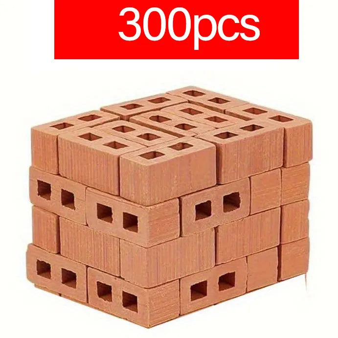 Mini Bricks 1/12 Scale Landscaping Model Tiny DIY Construction Buildings for Dollhouse Accessories Building Set