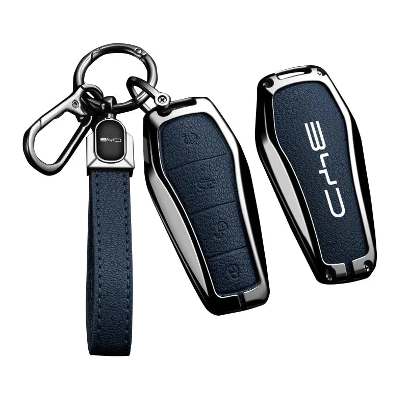 For Leather Key Holder for BYD Shark 6 Car Key Organizer Wallet Compatible with Most Car Keys