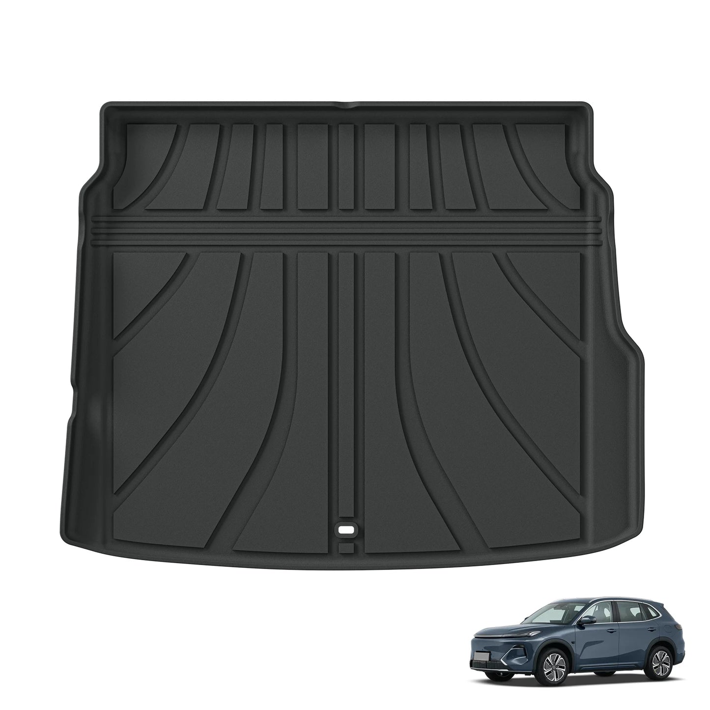 Left Drive for Geely EX5 EM-i 2025 2026 LHD Car Floor Mats Cargo Liner Trunk Pad TPE 3D Foot Mat Waterproof All Weather BLACK