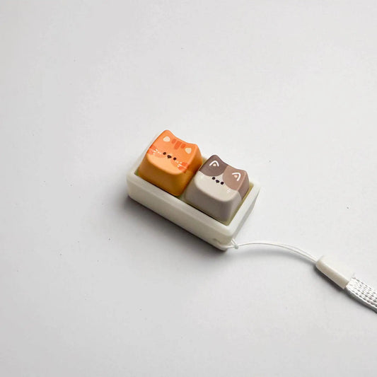 Tn Keyboard Peripheral House Cat Keycap Switch Tester Blue Mechanical Switch Stress Relief Toy Anxiety Relief For Office Adult