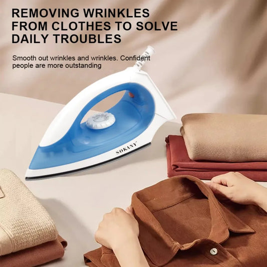 SOKANY898A Electric Iron Portable Handheld Steam Iron for Dorm/Travel, Perfect for Students, Suitable for All Types of Clothing