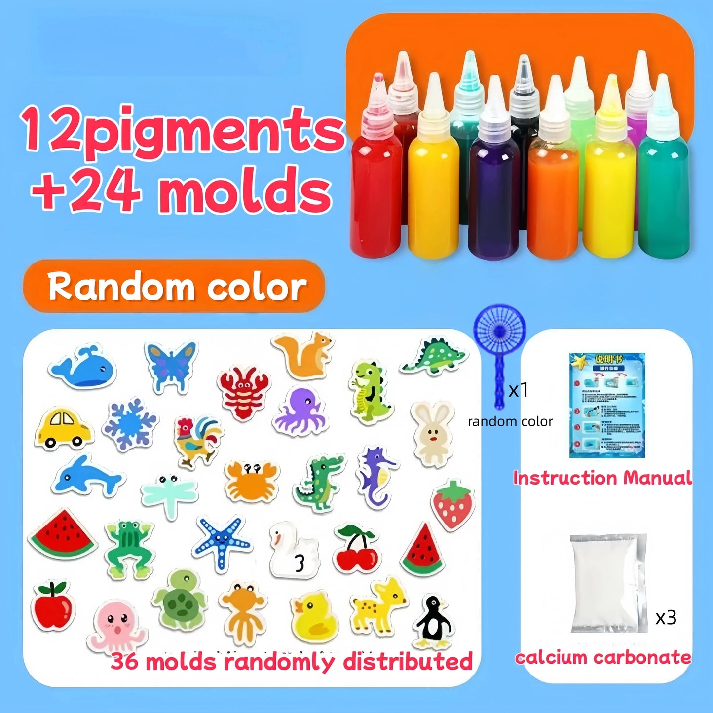 1 Set Magical Water Elves Gel Kit Toy Craft Kit DIY Surprise Sensory Toy For Kids Perfect Christmas Birthday Party Favor Gifts