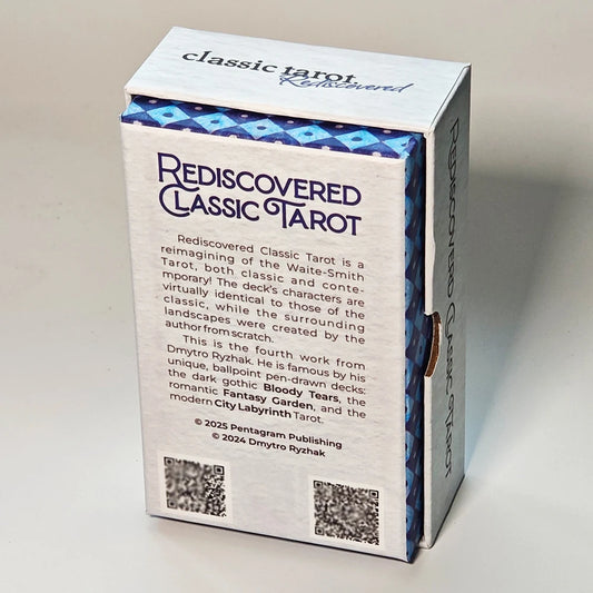 Rediscovered Classic Tarot Deck 78 Pcs Tarot Cards Drawn with Ball Pens Printed on 350GSM Double-embossed Cardstock 12*7cm