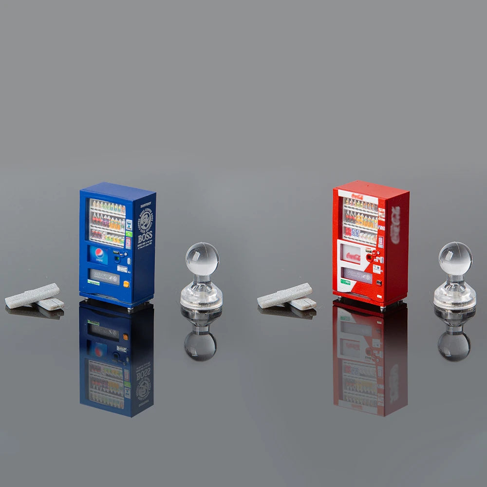 Kicarmod 1/64 Vending Machine Set Resin Miniature Model Scene Diorama Supplies