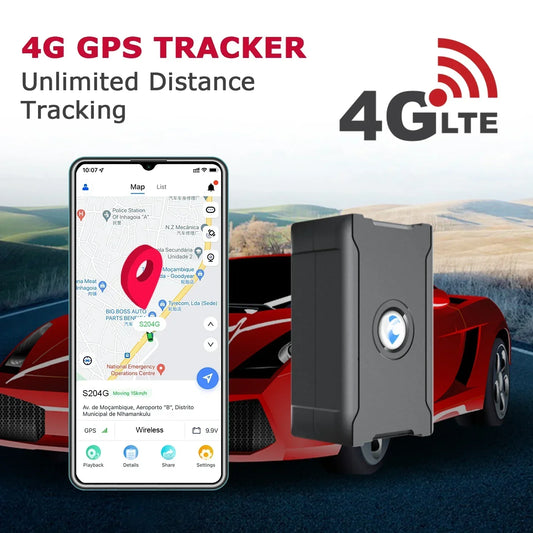 4G LTE GPS Tracker for Vehicles Car Motorcycle Unlimited Distance Tracking Device with Affordable Subscription