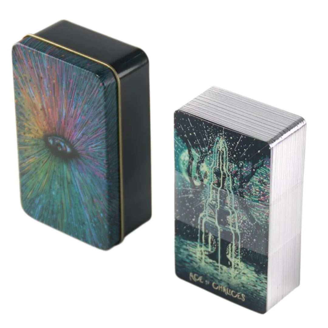 Beginner-Friendly Oracle Cards with Metal Tin Box, Self-Exploration & Party Game Cards, Perfect Gift for All Occasions