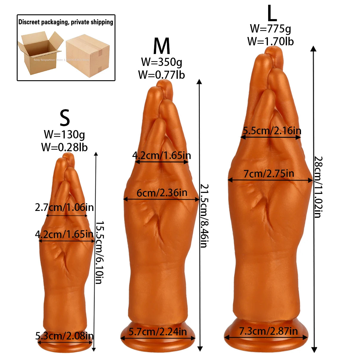 New Fist Hand Anal Plug butt plug Vaginal Butt Dilator Men Anus Expander Big Dildo Female Masturbator Sex Toy 18 Adult For Women