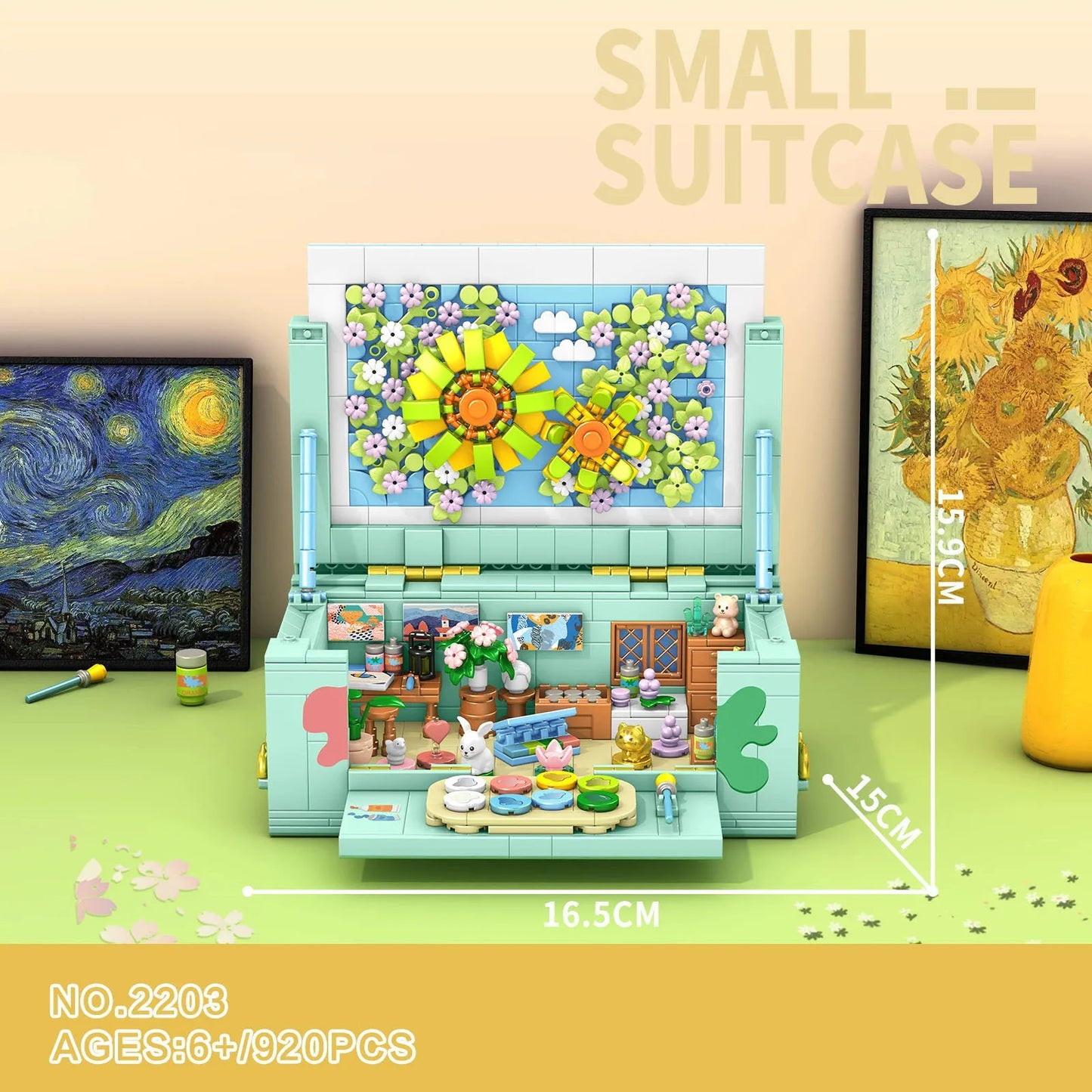 Secret Box Streetscape Mini Diamond Building Block Villa Art Studio Room Circus Building Brick City Street View Creative Toy