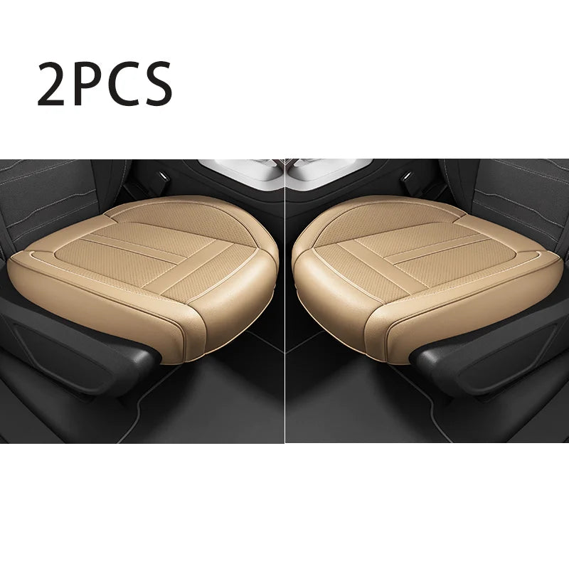 Universal PU Leather Car Seat Cover Full Wrap Anti Slip Vehicle Chair Protector Mat Waterproof Sweatproof Auto Seat Cushion
