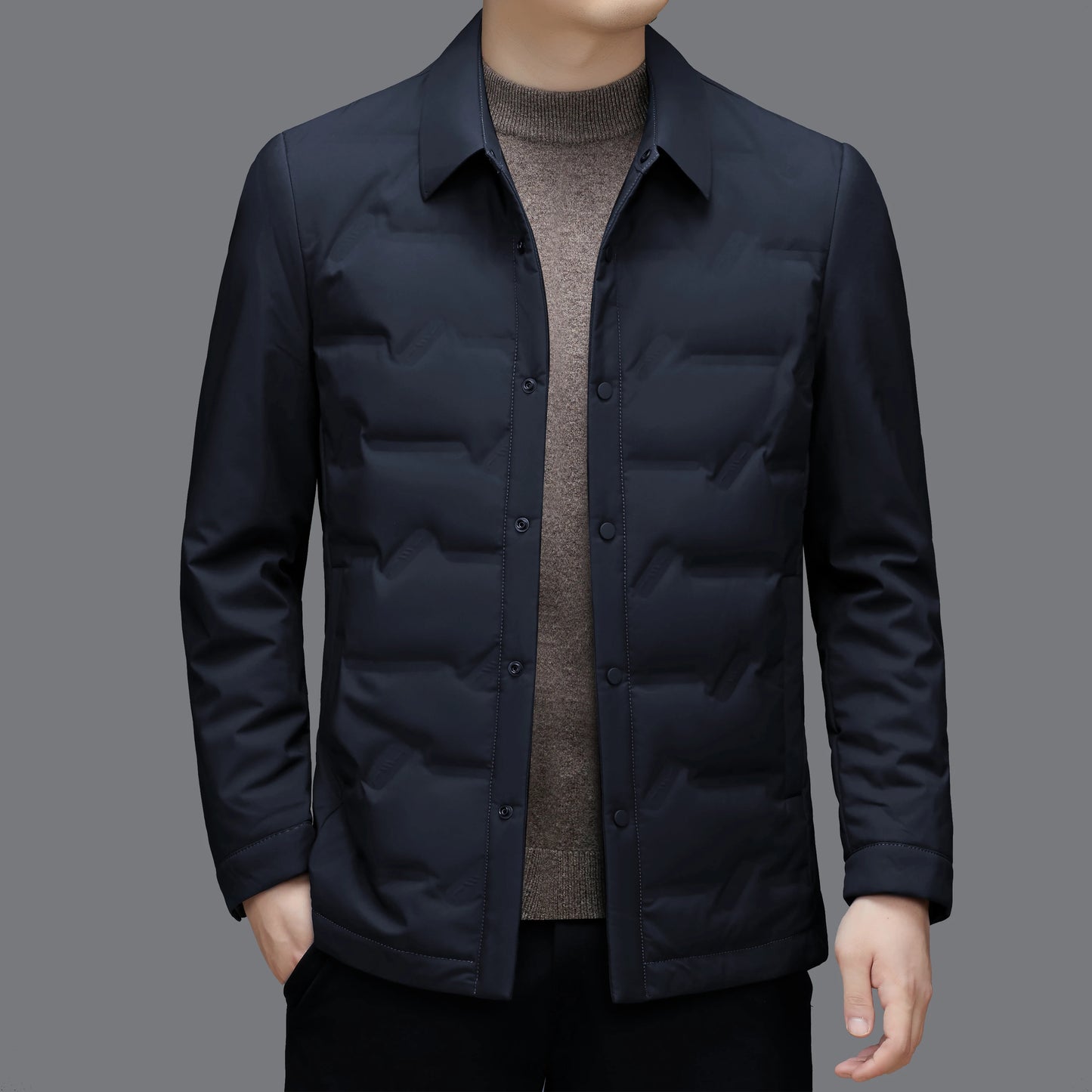 High-quality, fashionable and stylish 50-down lightweight down jacket for men's casual autumn and winter, a new thin coat