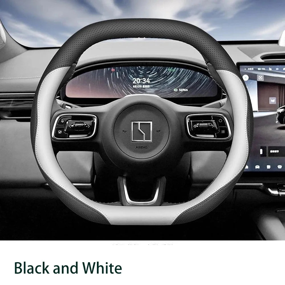 For Zeekr 7X 2024 2025 2026 Car Steering Wheel Cover Non-slip Anti-scratch Protect Suitable for all seasons Interior Accessorie