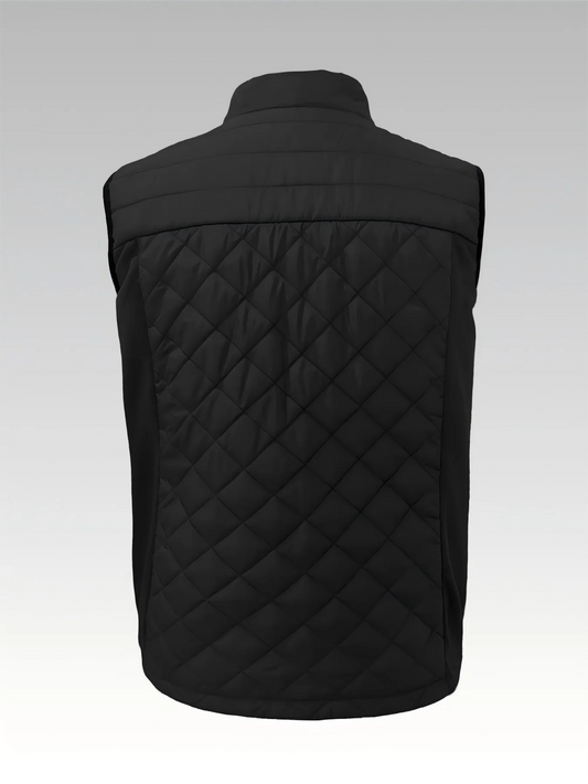 Mens Vest Tops Sleeveless Quilted Outerwear Jackets Stand Collar Zip up Lightweight Vests Spring Fall Winter Outfits