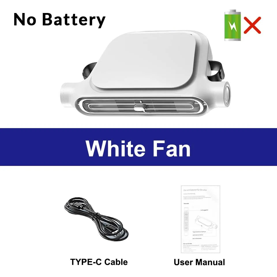 Car Backseat Cooling Fan Wide-angle Airflow High Air Volume Car Cooler USB Powered Summer Essential AirCirculator Fast Delivery