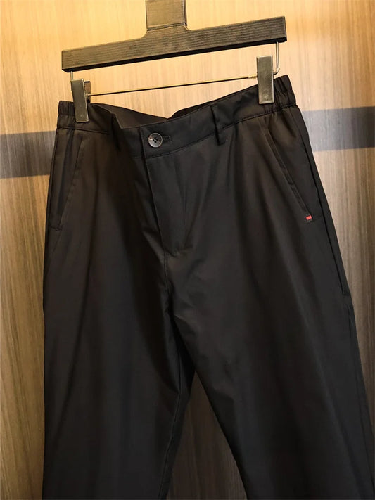Northern Winter Men's Straight Leg down Pants Duck Feather Lined Outdoor Fashionable Casual Color Youth Long Trousers