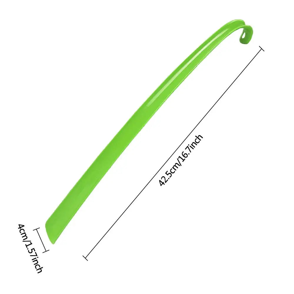 Easy To Use ABS Long Handle Shoes horn Artifact Pull Pumping Shoes Professional Women Men Shoe Horn Shoes Spoon 42.5x4x2.2cm