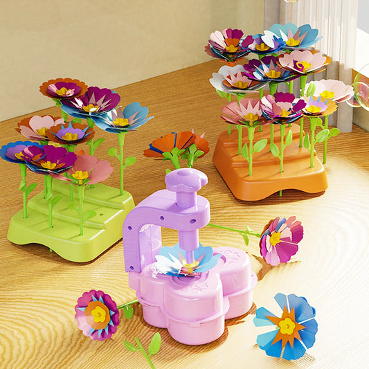 DIY Fabric Flower Bouquets Toys, Flower Bouquets Toy for Girls DIY Flower Make Making Craft Kit Educational Kids Gifts