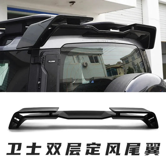 Car Styling Rear Truck Spoiler Roof Fixed Wind Tail Wing Cover Accessories Exterior Sticker For Land Rover Defender 2020-2024