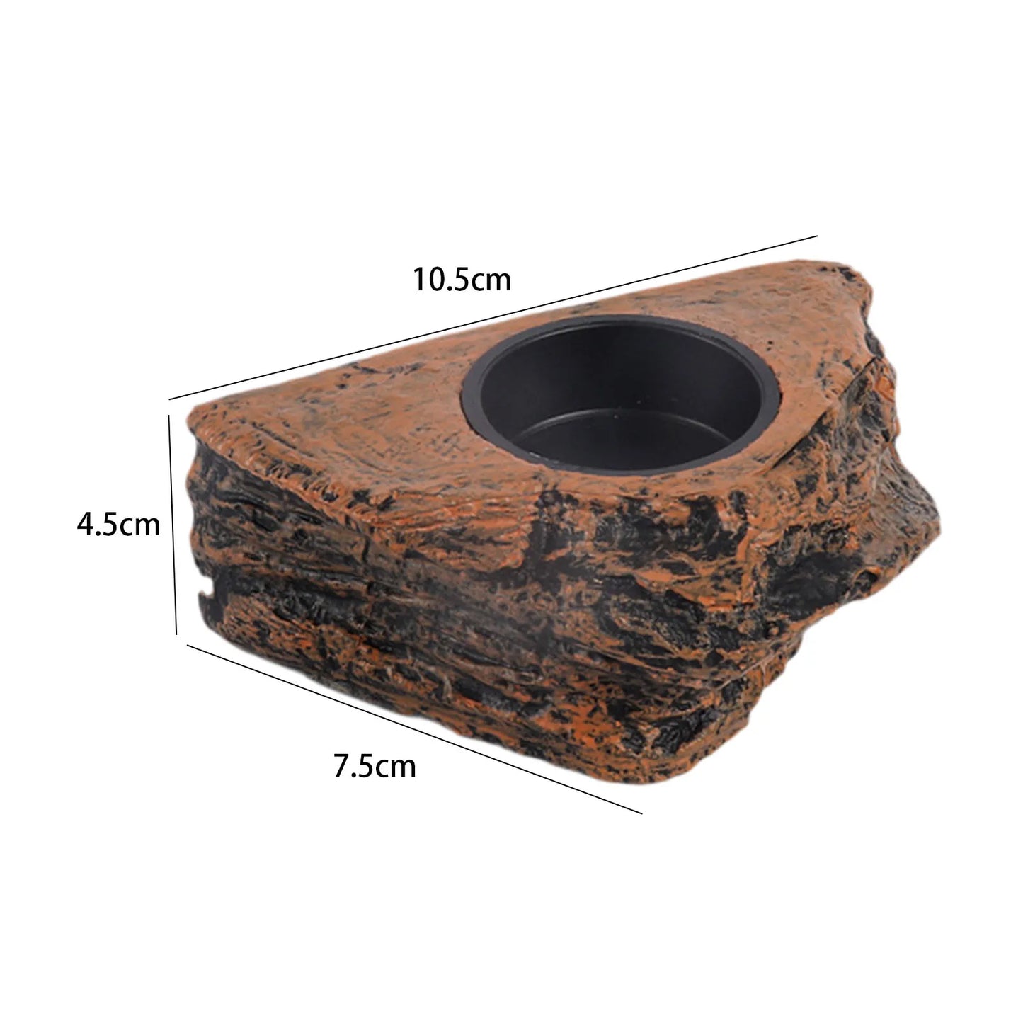 Reptile Magnetic Feeder Ledge Reptile Food Water Dish Bowl Terrarium Tank Decor Accessories for Gecko Lizard Chameleon Pets