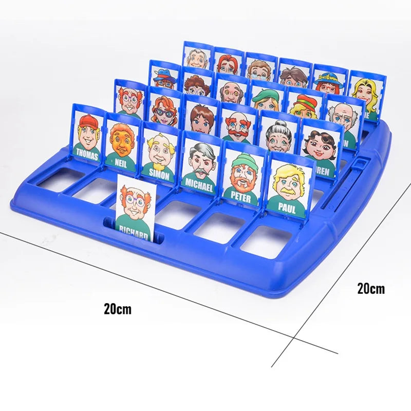 Guess Who Board Game Classic 2-Player Family Logic Deduction Game, Parent-Child Interactive Toy with Character Cards