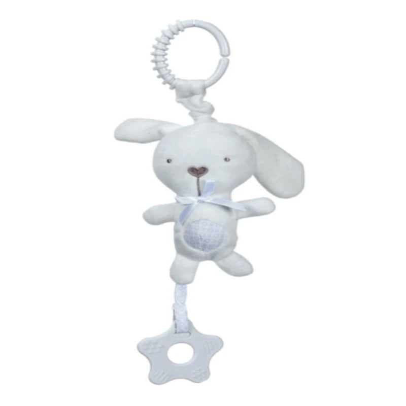 Cartoon Animal Shake Bell Pendant Plush Elephant Rabbit Cute Rattle Windchime G99C