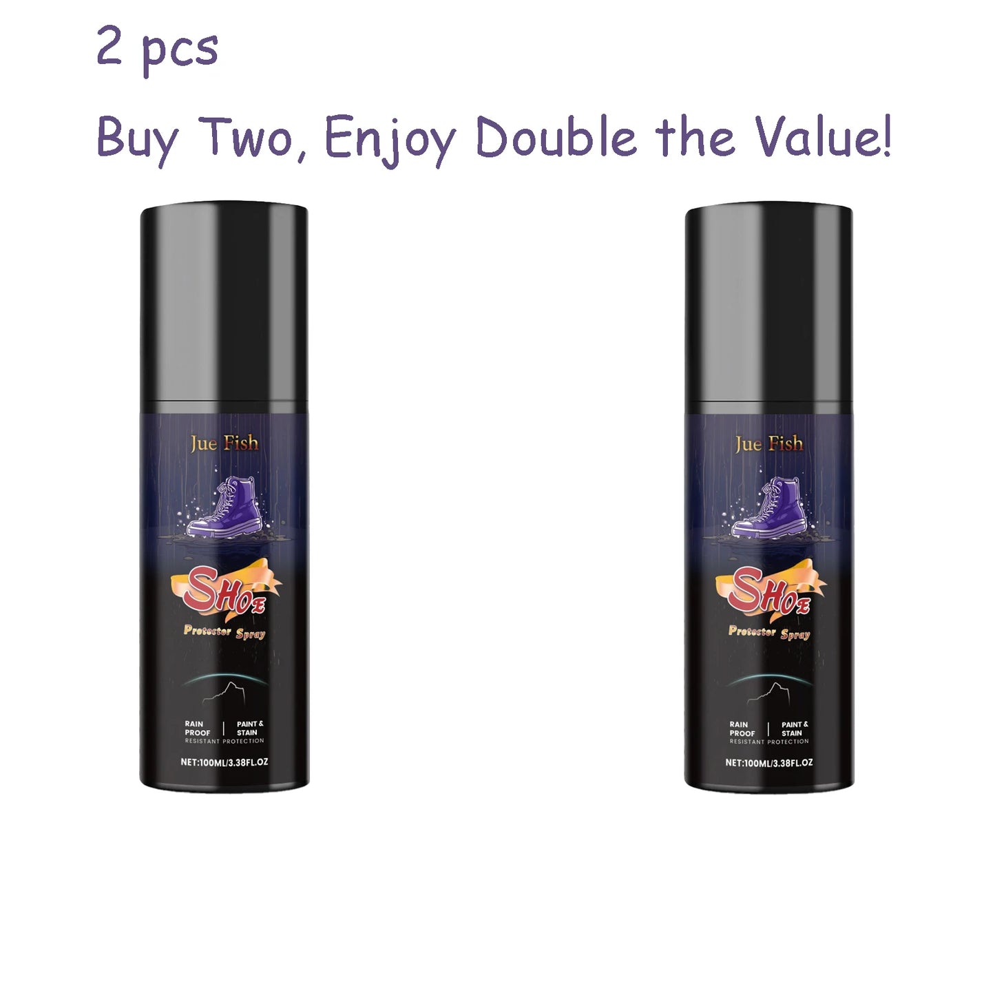 100ML Shoe Protector Spray Cleaning Dirts Lasting Rainproof Waterproof Stain Repellent Footwear Spray for Suede Canvas Sneakers