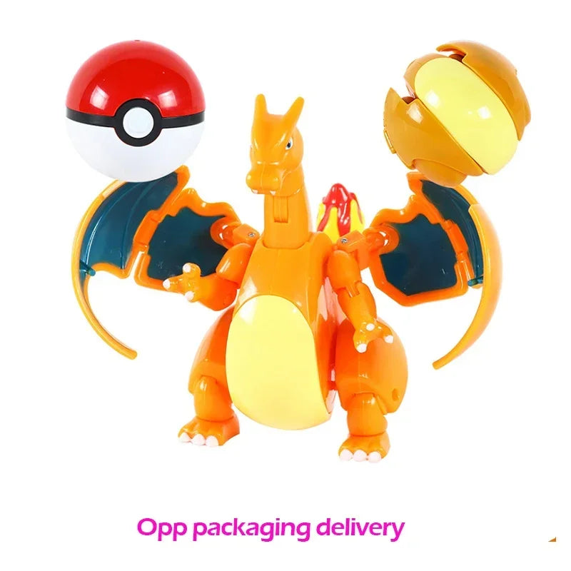 Pokemon Pokeball Figure Pikachu Dragonite Lapras Psyduck Mewtwo Gyarados Solgaleo Lunala Eevee Poke Ball Toy Kids Birthday Gift