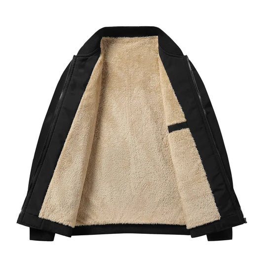 Lamb Velvet Jacket Winter Warm Baseball Collar Jacket Men'S 2025 New Fashion Casual Jacket Jackets Trench Coat Fishing Hoodies