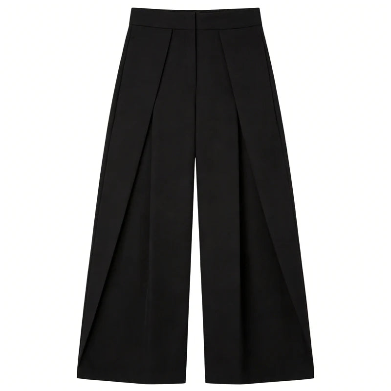 Women's Baggy Pants Woman Trousers Striped Wide Leg Pants Ladies Fashion Casual y2k Pants 2025 Autumn Elegant Pleated Long Pants