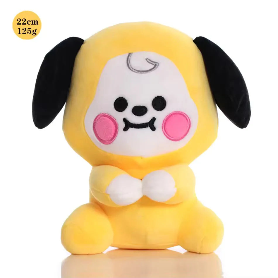 Hot BTed 21Plush Toys Kawaii Mini Keychain Anime Pendant Ornament for Kids 12-22cm Bt Peripherals Soft Stuffed Animals Doll Gift