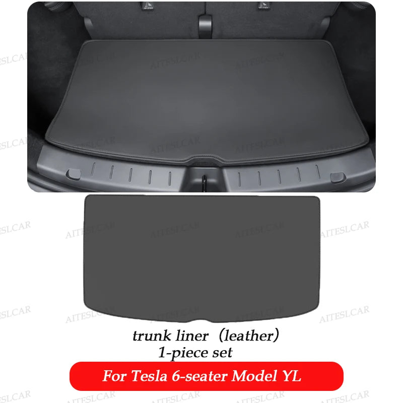 For Tesla Model YL Launch Trunk Mat Full Coverage Trunk Both Side Guards Seat Backrest Protective Pad Cargo Liner Anti Dirty Mat