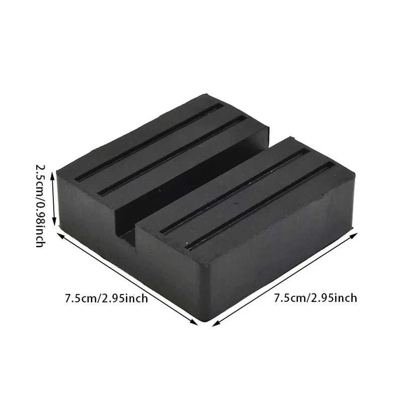 Universal Rubber Jack Pad Pinch Weld Slotted Floor Frame Rail Adapter Support Car Removal Repair Tool
