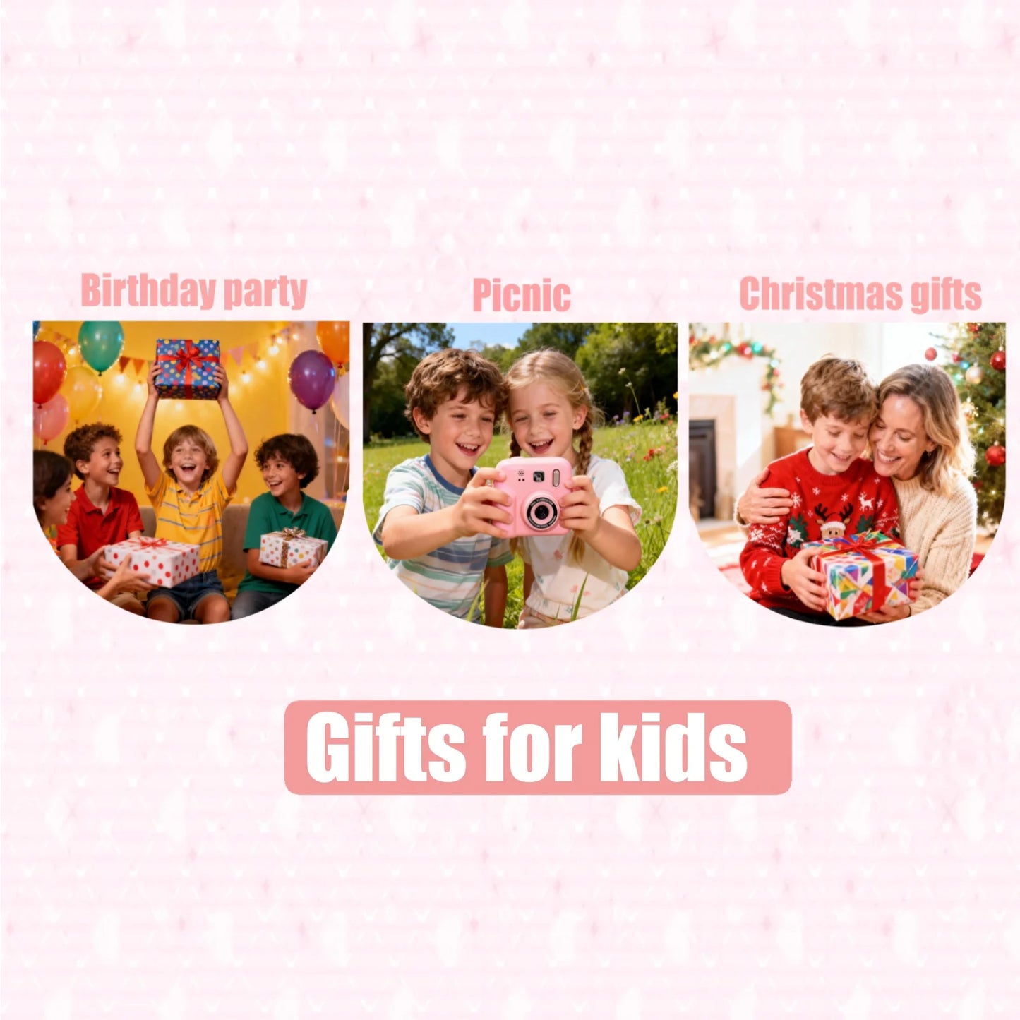 New Children's Thermal Printing Camera That Can Take Photos and Record Videos, Mini Portable Educational Toy for Students/Polaroid Camera, Instant Photo Printing, High-Definition Dual Camera, Baby Holiday Gift Mini Dslr/Inkle