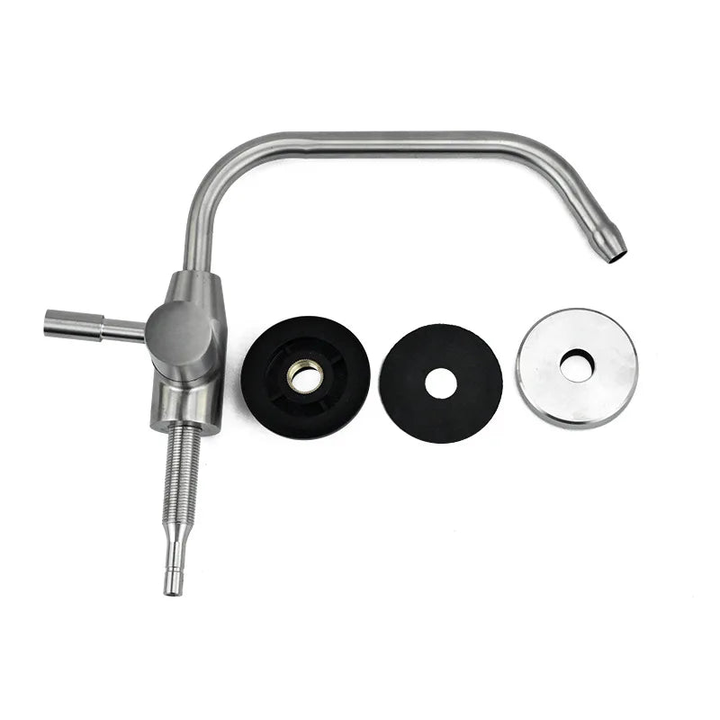 Universal 304 Stainless Steel Water Filter Faucet,2 Points Crane Reverse Osmosis Faucet For Drinking Water Purifier